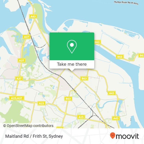 Maitland Rd / Frith St map