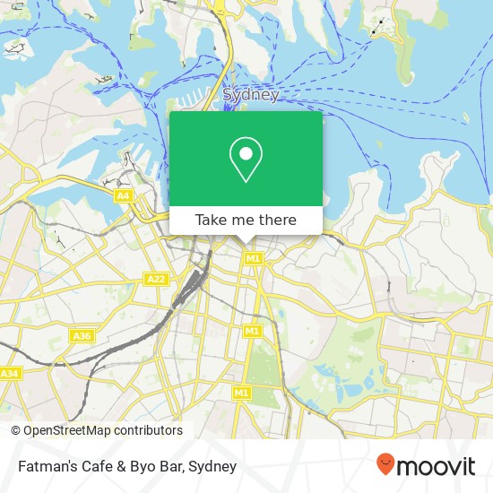 Mapa Fatman's Cafe & Byo Bar