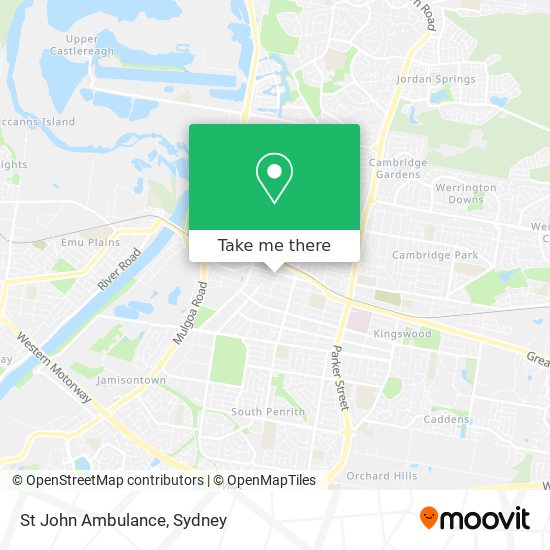 St John Ambulance map