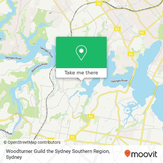 Mapa Woodturner Guild the Sydney Southern Region