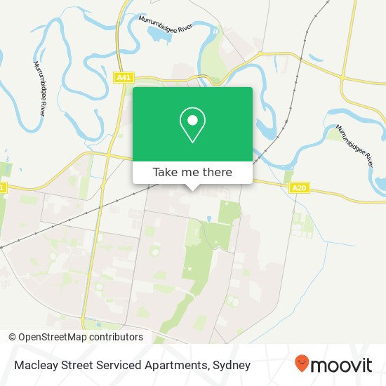 Mapa Macleay Street Serviced Apartments