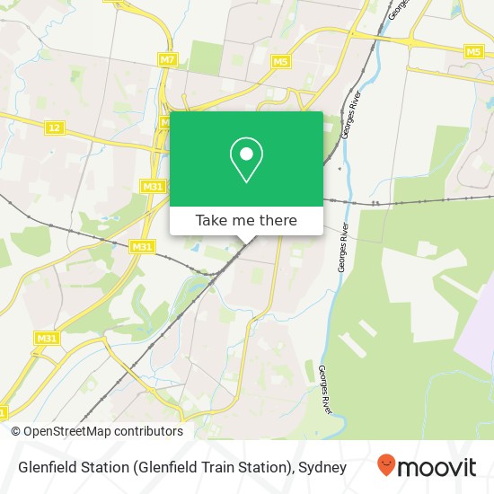 Mapa Glenfield Station (Glenfield Train Station)