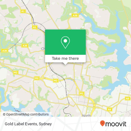Gold Label Events map