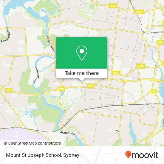 Mount St Joseph School map