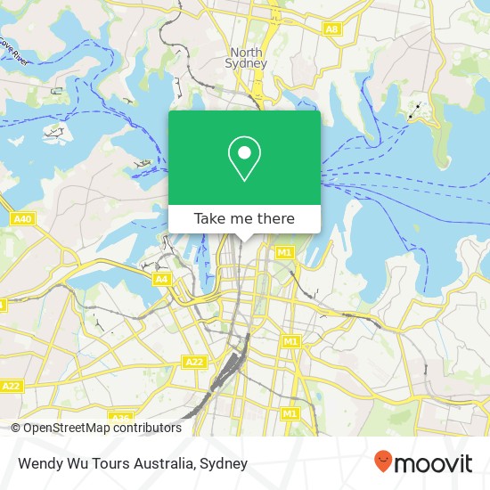 Wendy Wu Tours Australia map