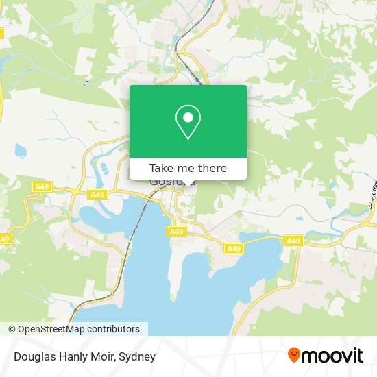 Douglas Hanly Moir map