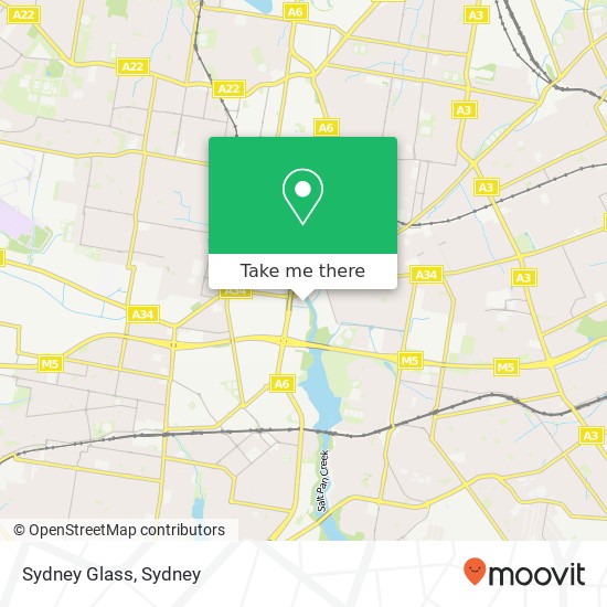 Mapa Sydney Glass