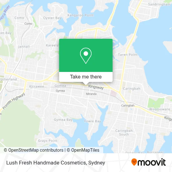 Mapa Lush Fresh Handmade Cosmetics