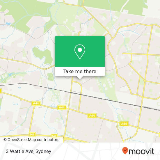 3 Wattle Ave map