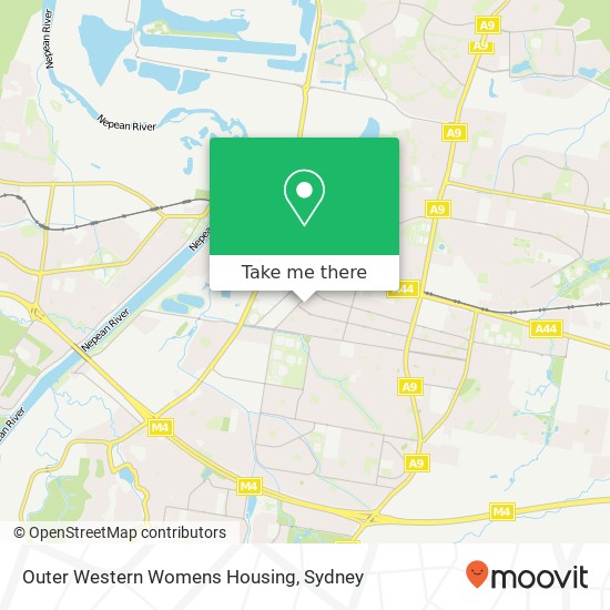 Outer Western Womens Housing map