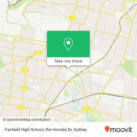 Fairfield High School, the Horsley Dr map