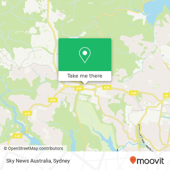 Sky News Australia map