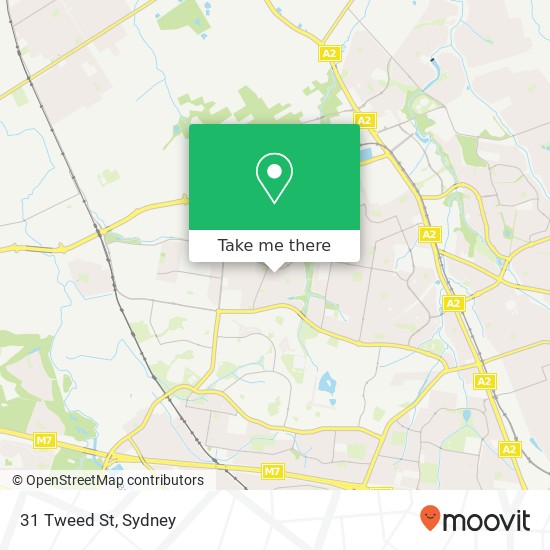 Mapa 31 Tweed St