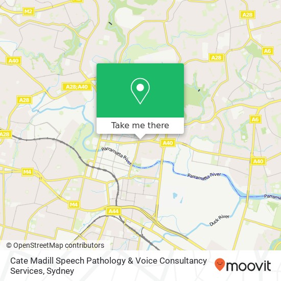 Cate Madill Speech Pathology & Voice Consultancy Services map