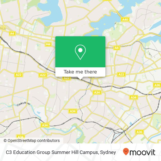 Mapa C3 Education Group Summer Hill Campus