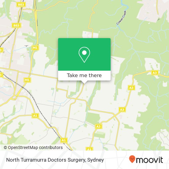 North Turramurra Doctors Surgery map