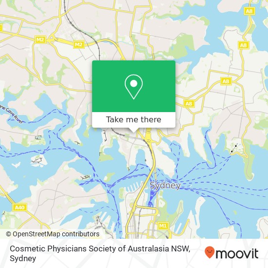 Cosmetic Physicians Society of Australasia NSW map