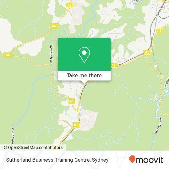 Mapa Sutherland Business Training Centre