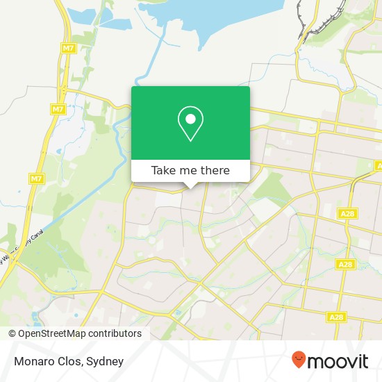 Monaro Clos map