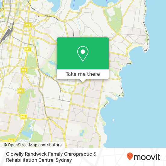Mapa Clovelly Randwick Family Chiropractic & Rehabilitation Centre