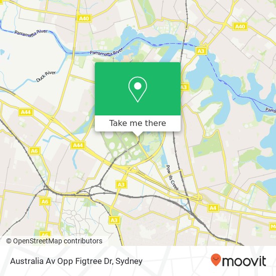 Australia Av Opp Figtree Dr map