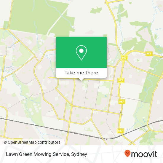 Lawn Green Mowing Service map