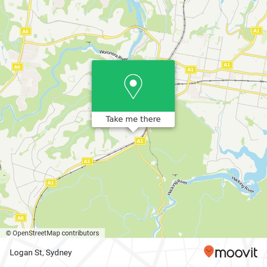 Logan St map