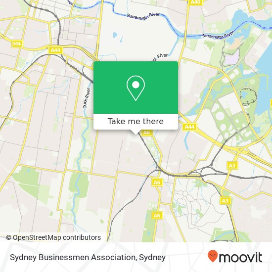 Sydney Businessmen Association map