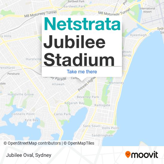 Mapa Jubilee Oval