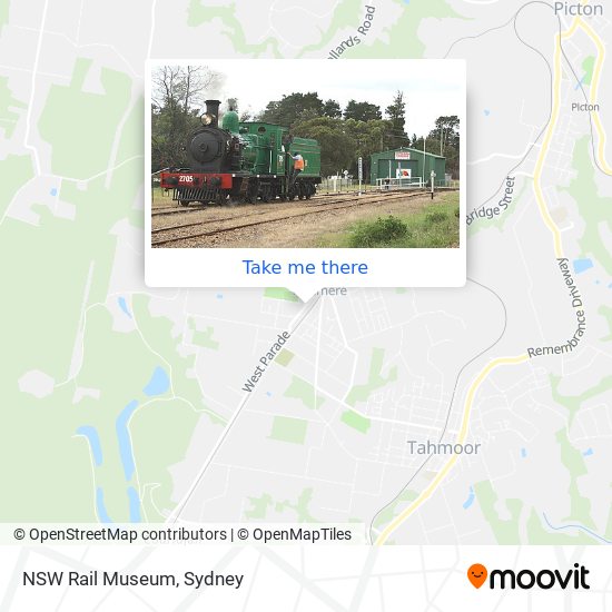 Mapa NSW Rail Museum