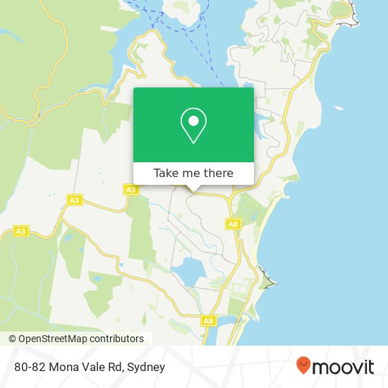 80-82 Mona Vale Rd map