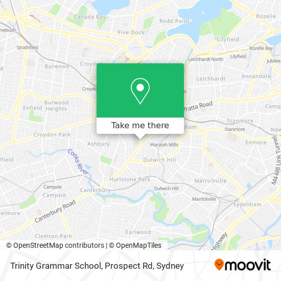 Mapa Trinity Grammar School, Prospect Rd