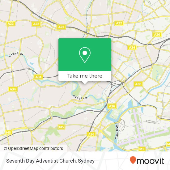 Seventh Day Adventist Church map