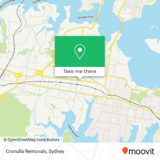 Cronulla Removals map