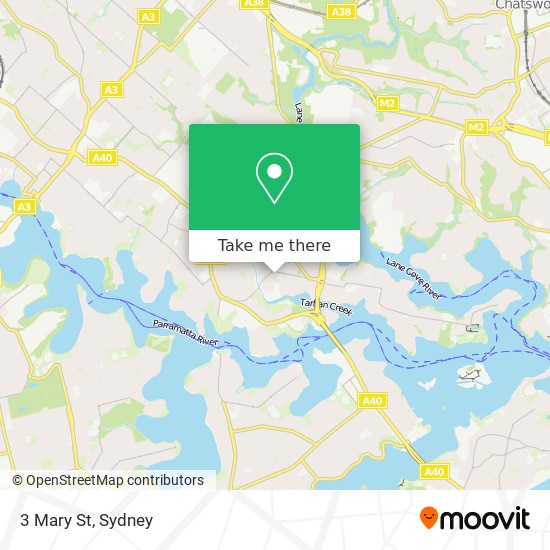 3 Mary St map