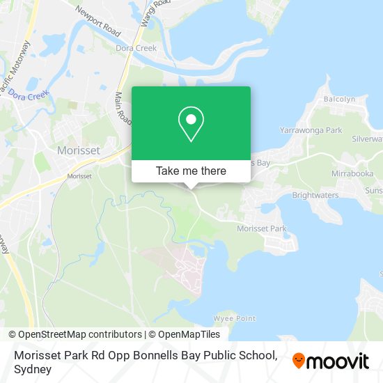 Morisset Park Rd Opp Bonnells Bay Public School map