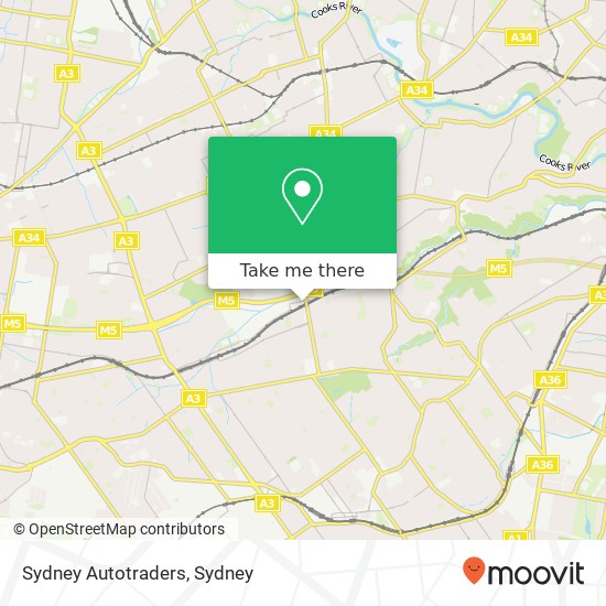 Mapa Sydney Autotraders