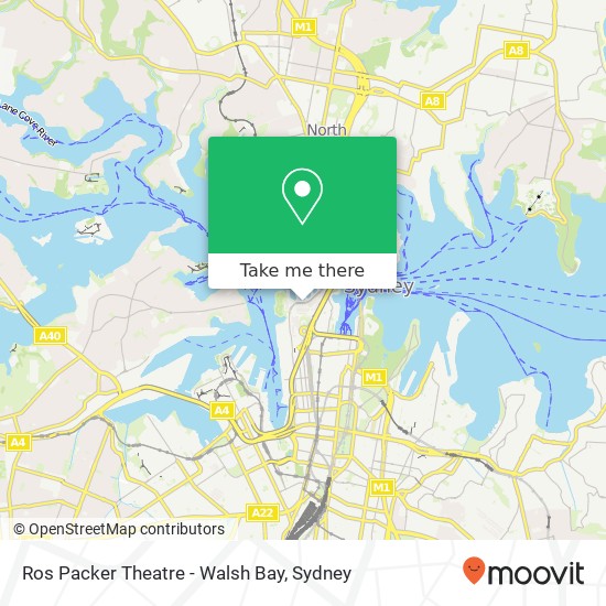 Ros Packer Theatre - Walsh Bay map