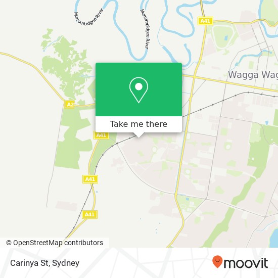 Carinya St map