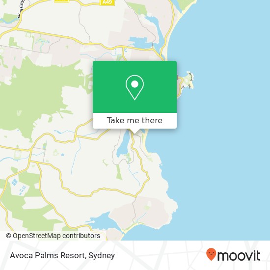 Avoca Palms Resort map