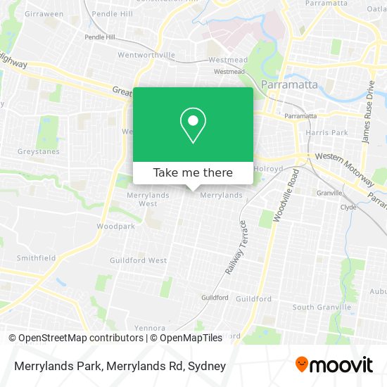 Merrylands Park, Merrylands Rd map