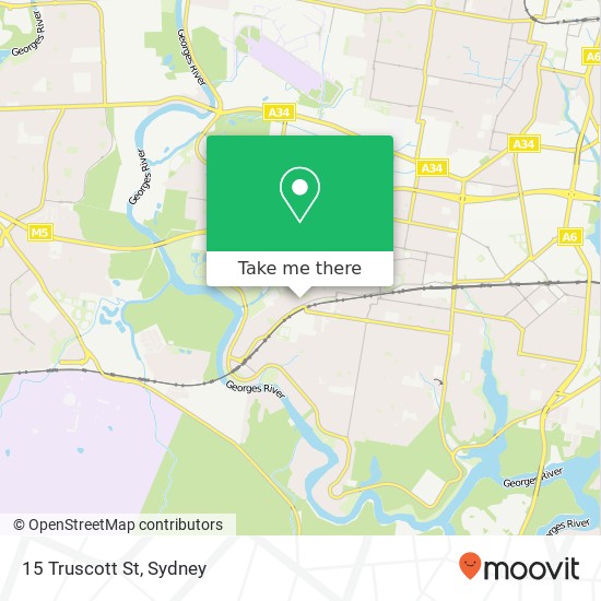 15 Truscott St map