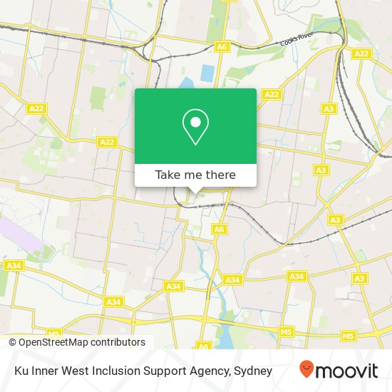 Ku Inner West Inclusion Support Agency map