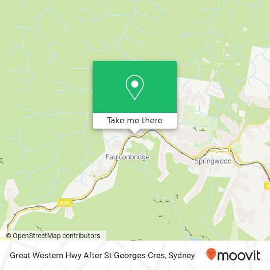 Great Western Hwy After St Georges Cres map