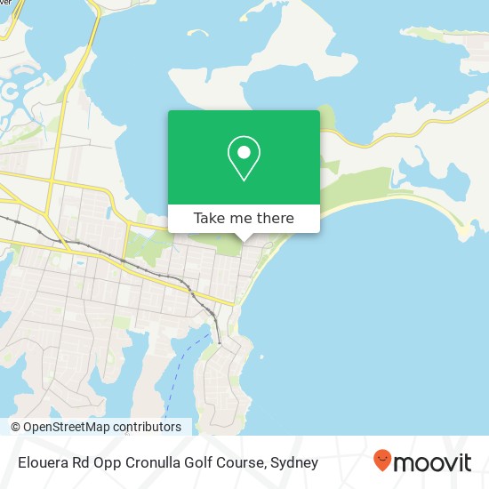 Mapa Elouera Rd Opp Cronulla Golf Course