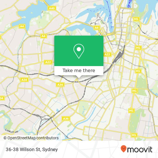 Mapa 36-38 Wilson St