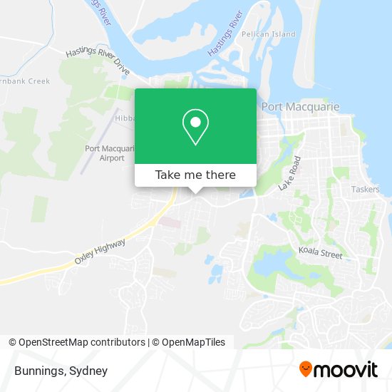 Bunnings map