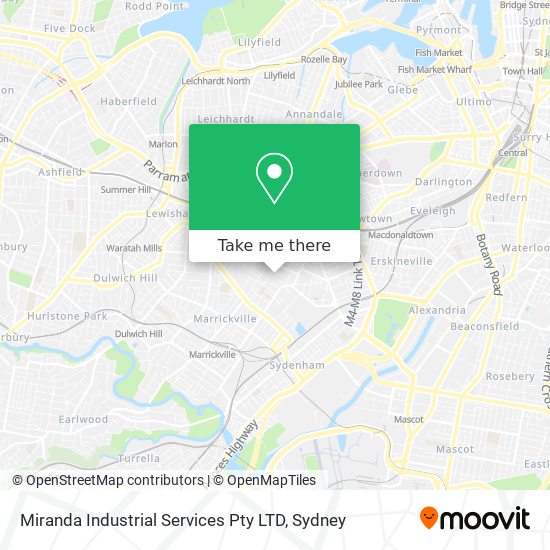 Miranda Industrial Services Pty LTD map
