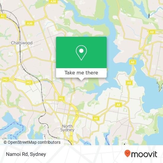 Mapa Namoi Rd