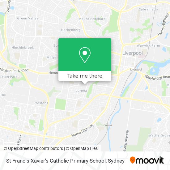 Mapa St Francis Xavier's Catholic Primary School